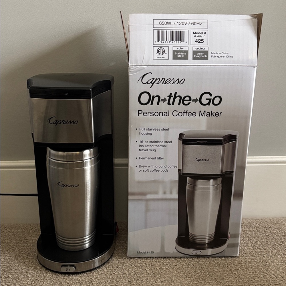 Capresso On The Go Personal Coffee Maker